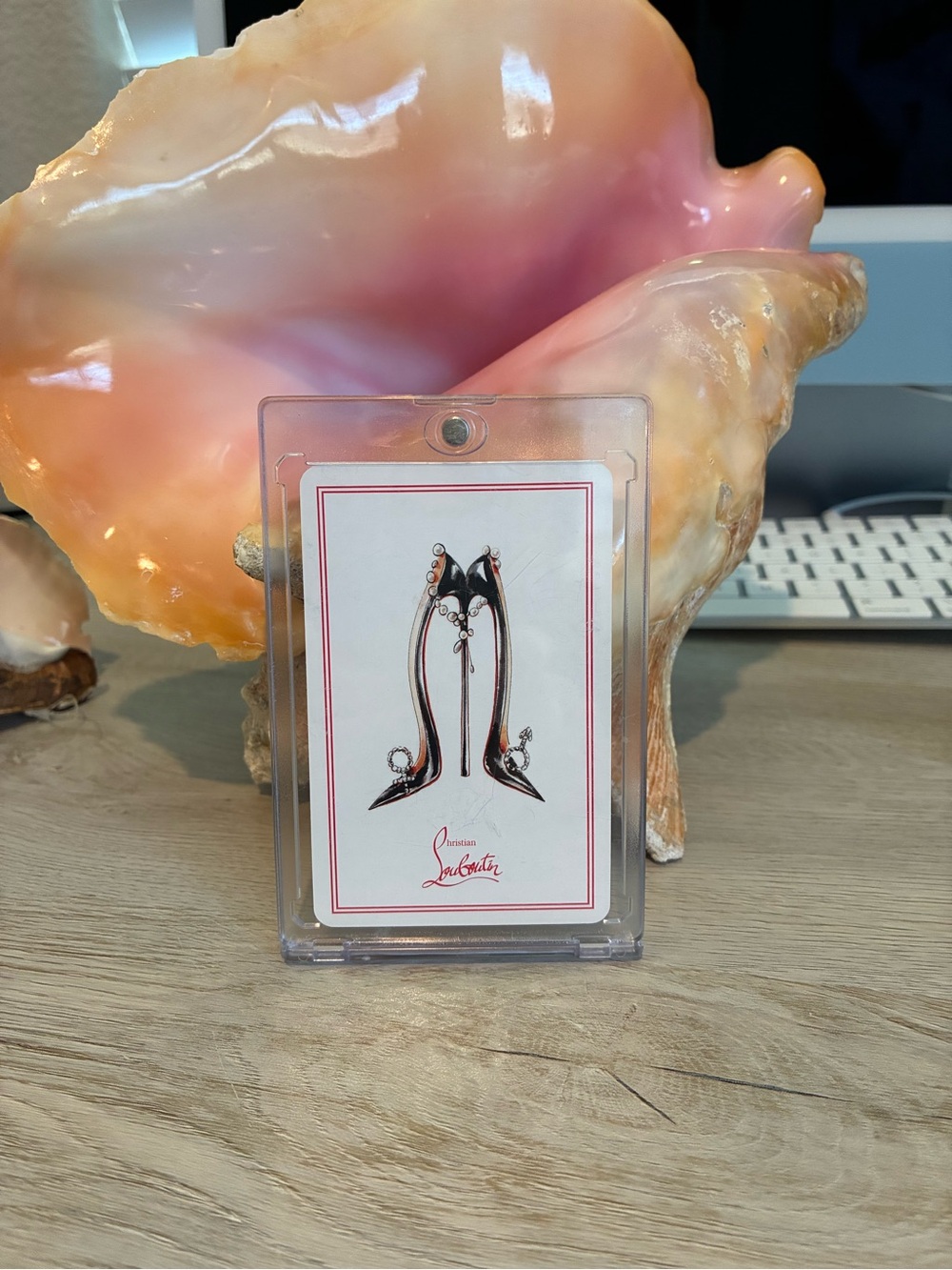 Christian Louboutin Black and Red High-Heel COLLECTORS’ Card